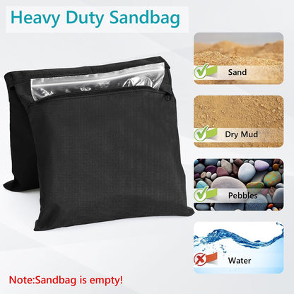 Photography Sandbag for Video Stand,Black(No Sand)