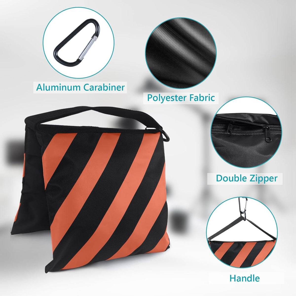 Photography Sandbag for Video Stand,Black(No Sand)