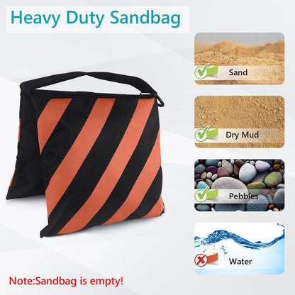Photography Sandbag for Video Stand,Black(No Sand)
