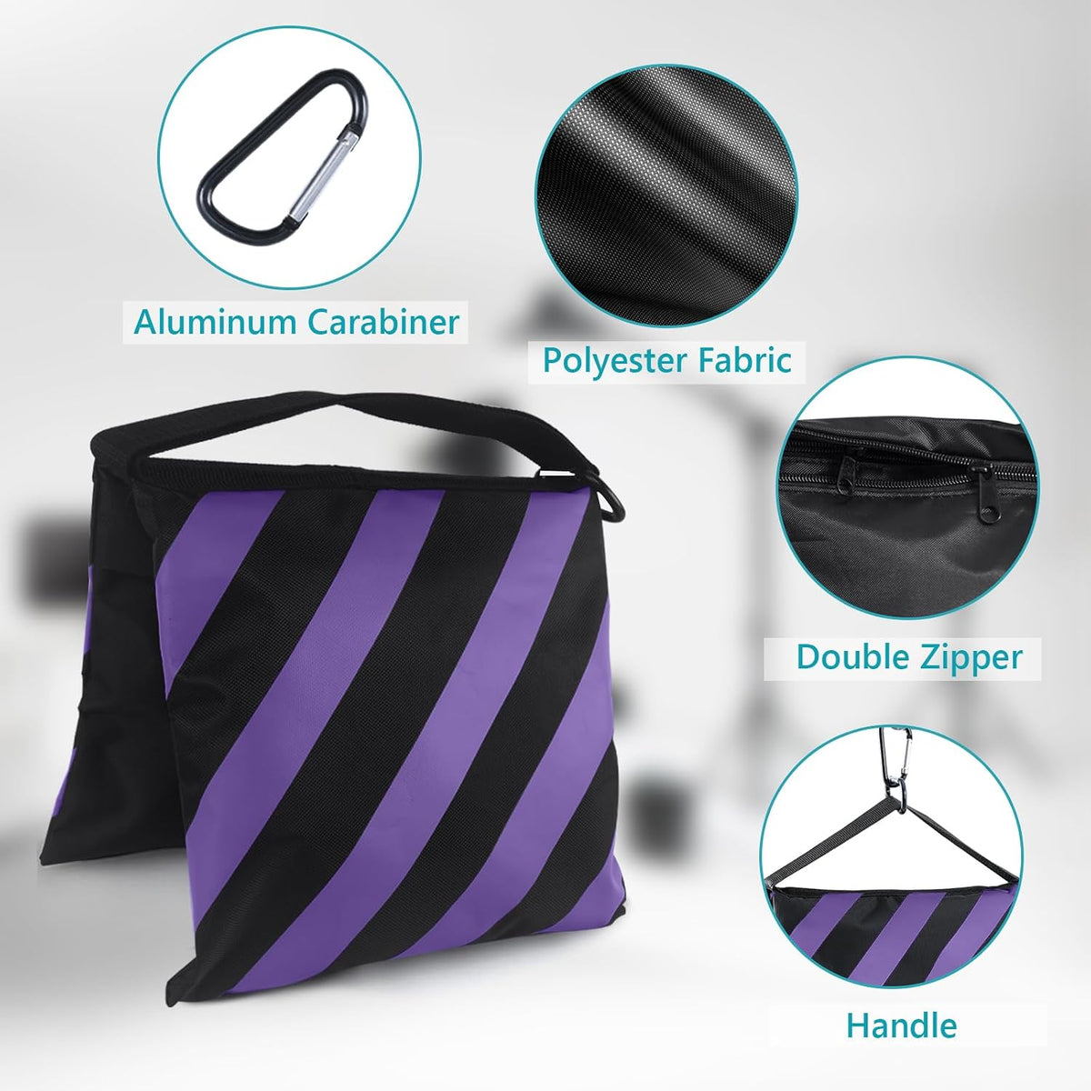 Photography Sandbag for Video Stand,Black(No Sand)
