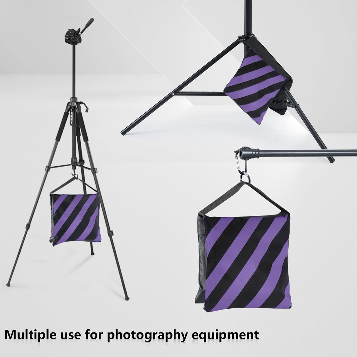 Photography Sandbag for Video Stand,Black(No Sand)