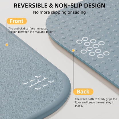 Foldable Yoga Mat 75"x31" – 0.24" Thin | Easy to store & carry – takes little space. Exercise mat: non-slip for home gym. Pilates mat: odor-free & easy-clean.