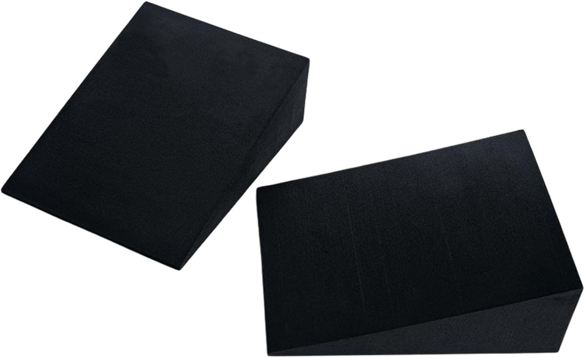 Yoga Block Wedge Yoga Foam Slant Board Calf Stretcher for Wrist and Lower Back Support, Knee Pad, Back Support, Black