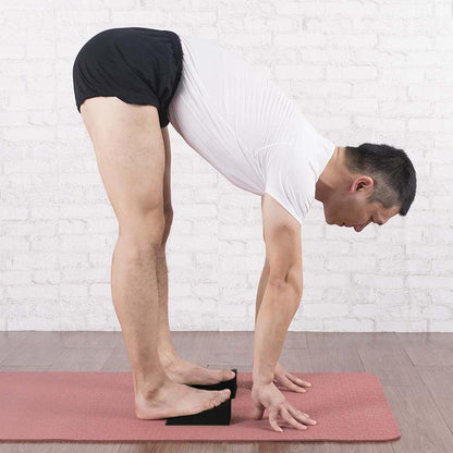 Yoga Block Wedge Yoga Foam Slant Board Calf Stretcher for Wrist and Lower Back Support, Knee Pad, Back Support, Black