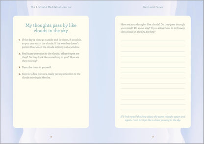 The 5-Minute Meditation Journal: Quick Guided Meditations for a Calmer, Happier You