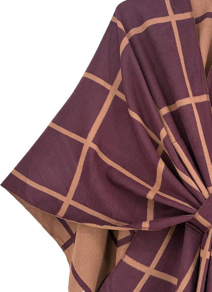 Women Shawl Wrap Poncho Open Front Cardigan Shawl for Fall Winter - Colors A