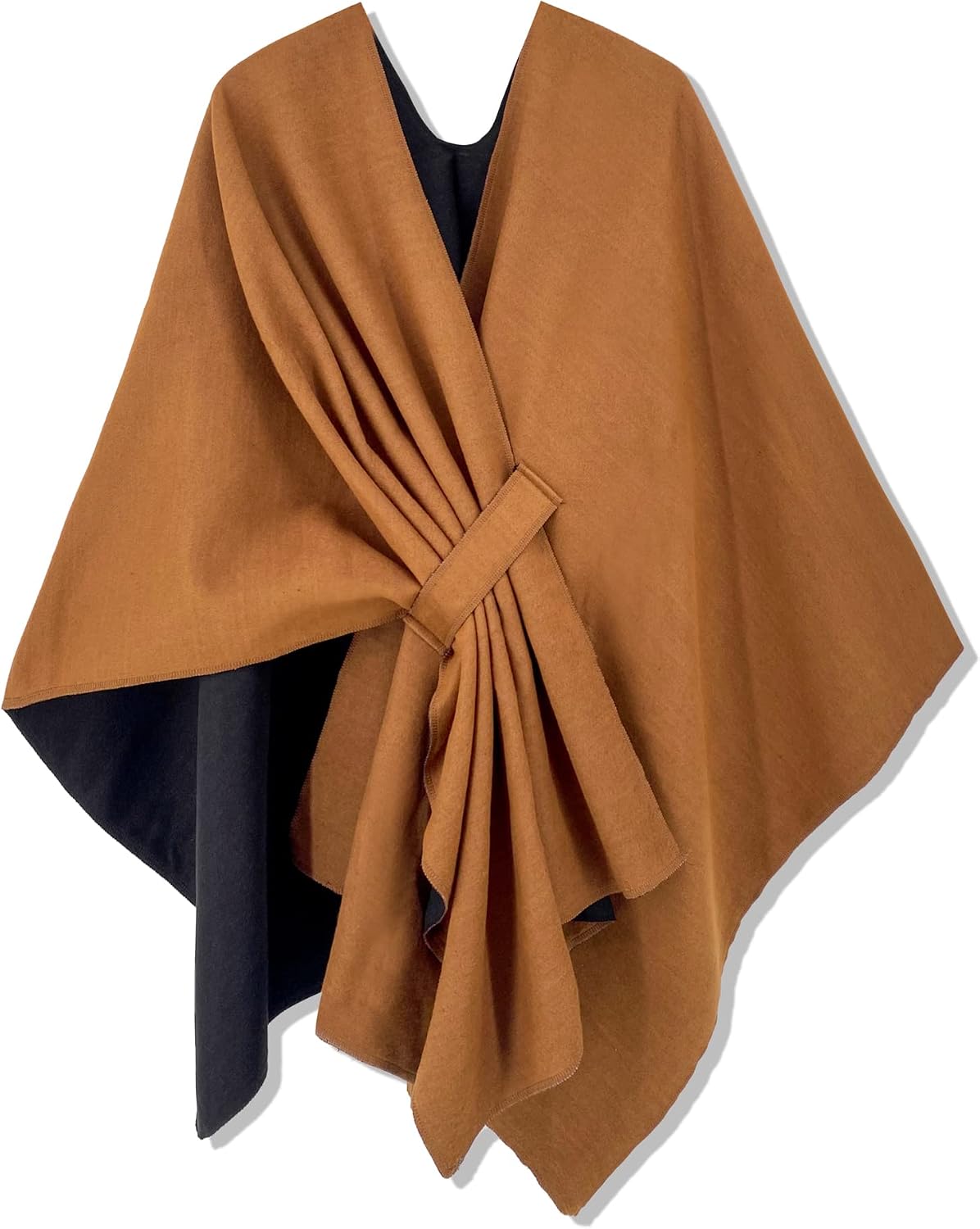 Women Shawl Wrap Poncho Open Front Cardigan Shawl for Fall Winter - Colors A