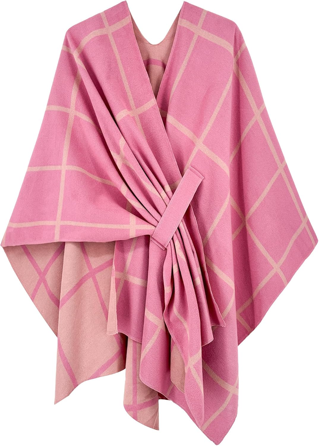 Women Shawl Wrap Poncho Open Front Cardigan Shawl for Fall Winter - Colors A