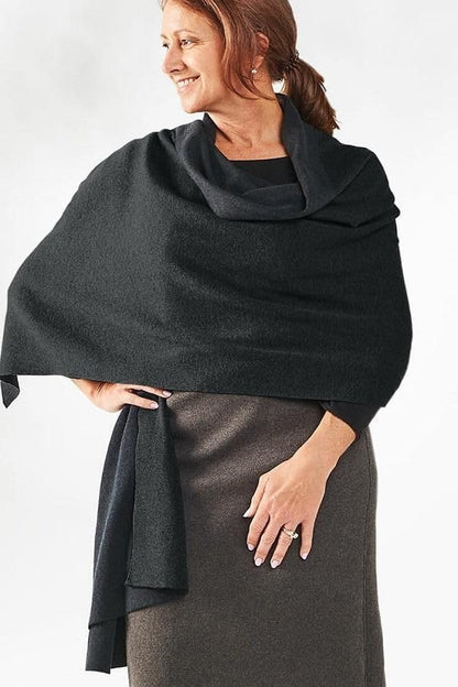 Women Shawl Wrap Poncho Open Front Cardigan Shawl for Fall Winter - Colors A