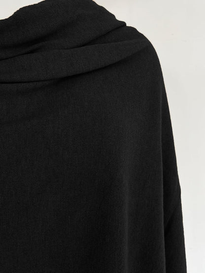 Women Shawl Wrap Poncho Open Front Cardigan Shawl for Fall Winter - Colors A