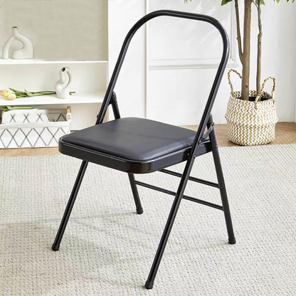Backless Yoga Chair,Portable Folding Chair for Flexibility and Strength Training, Sturdy Frame,Foldable designhigh Load-Bearing Capacity,Grey-31.5 2 Pieces