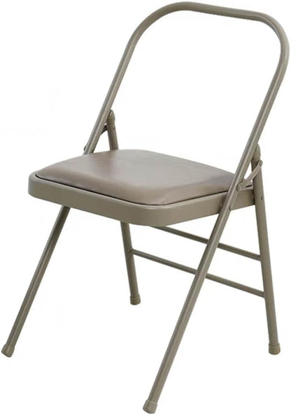 Backless Yoga Chair,Portable Folding Chair for Flexibility and Strength Training, Sturdy Frame,Foldable designhigh Load-Bearing Capacity,Grey-31.5 2 Pieces