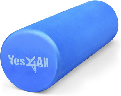 EVA Firm Foam Roller for Back - Round Roller for Exercise, Yoga & Pilates 12/18/24/36 inch