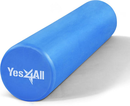 EVA Firm Foam Roller for Back - Round Roller for Exercise, Yoga & Pilates 12/18/24/36 inch