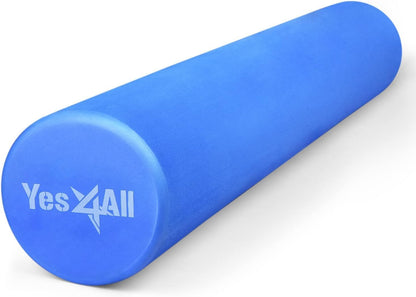 EVA Firm Foam Roller for Back - Round Roller for Exercise, Yoga & Pilates 12/18/24/36 inch