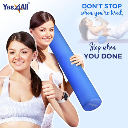 EVA Firm Foam Roller for Back - Round Roller for Exercise, Yoga & Pilates 12/18/24/36 inch