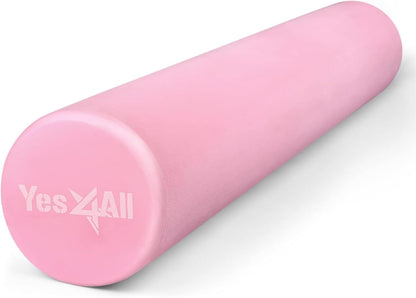 EVA Firm Foam Roller for Back - Round Roller for Exercise, Yoga & Pilates 12/18/24/36 inch