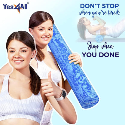 EVA Firm Foam Roller for Back - Round Roller for Exercise, Yoga & Pilates 12/18/24/36 inch