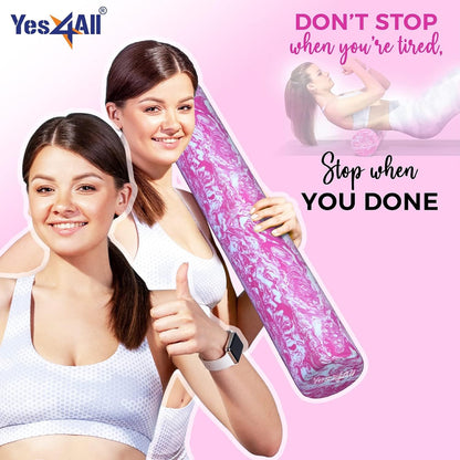 EVA Firm Foam Roller for Back - Round Roller for Exercise, Yoga & Pilates 12/18/24/36 inch