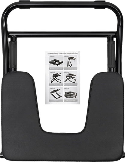 Yoga Headstand Bench, Foldable Yoga Inversion Chair, Headstand Trainer for Practice Head Stand, Shoulderstand and Strength Training, 330.7lbs Bearing