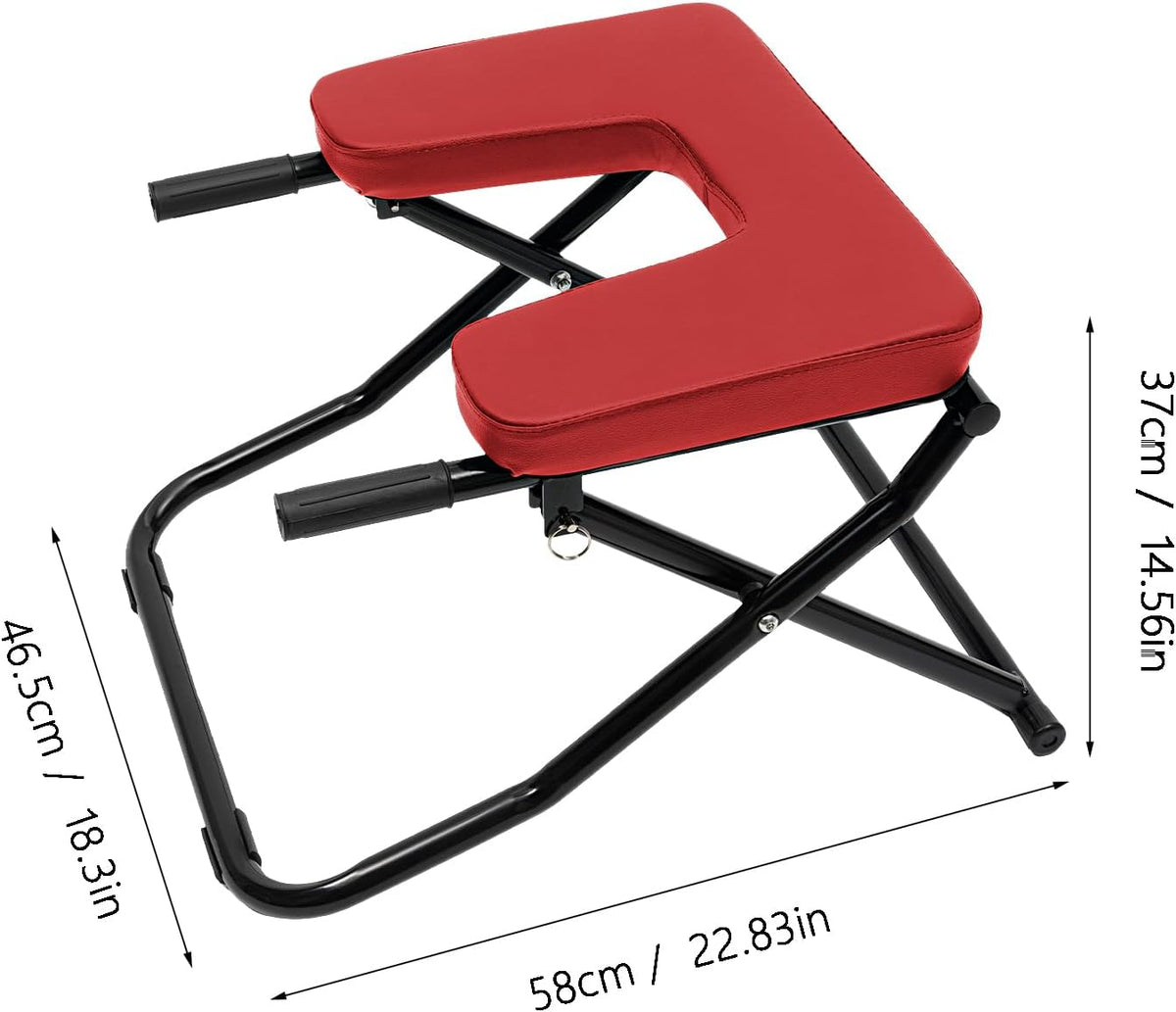 Yoga Headstand Bench, Foldable Yoga Inversion Chair, Headstand Trainer for Practice Head Stand, Shoulderstand and Strength Training, 330.7lbs Bearing