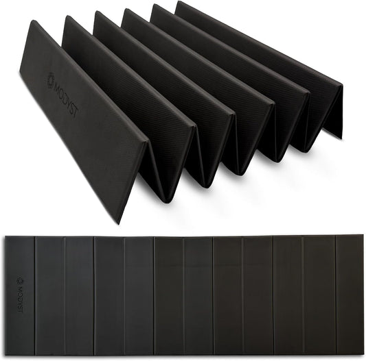 Folding Yoga Mat, TPE Folding Yoga Mat, Foldable Exercise Mat for Yoga, Pilates, Floor Workouts, Compact Design, Travel Friendly, Ideal for Home & Gym, Knee pad, Kneeling pad, No Roll Mat