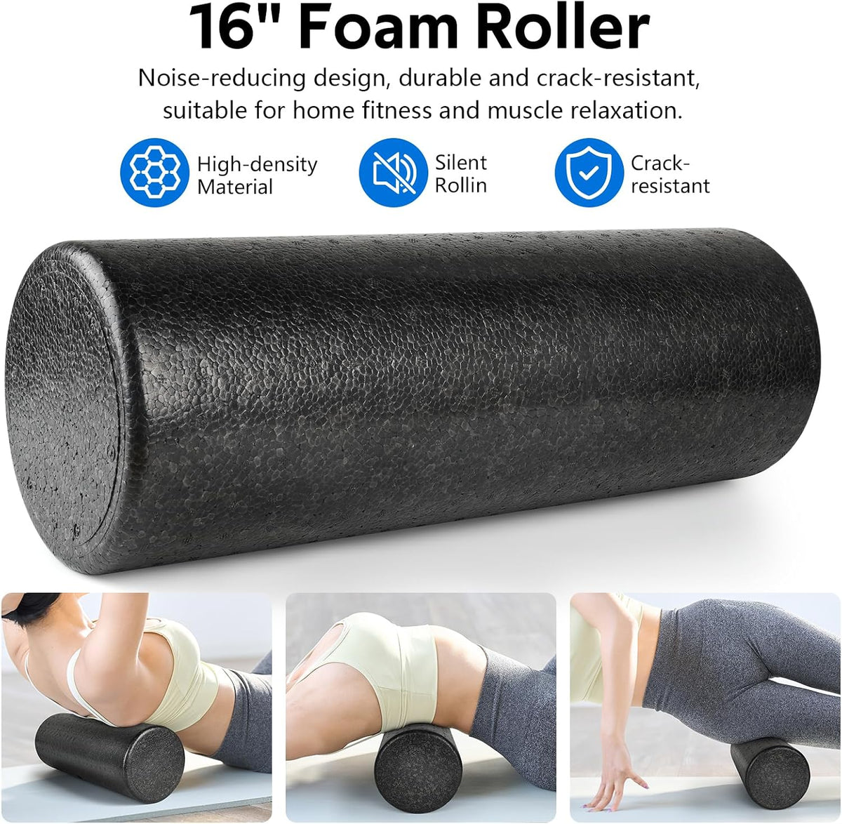 7 in1 Foam Roller Set for Deep Tissue Muscle Massager - Back Roller