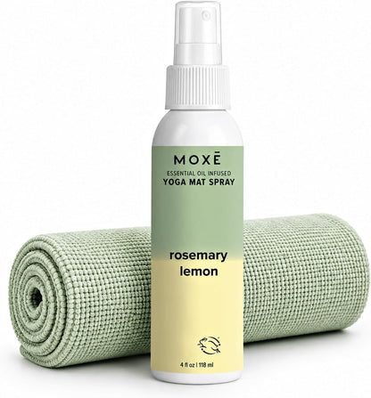 Yoga Mat Cleaner Spray, Rosemary & Lemon Essential Oils, 4oz