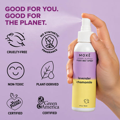 Yoga Mat Cleaner Spray, Rosemary & Lemon Essential Oils, 4oz