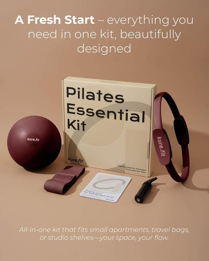 Pilates Kit | Pilates Equipment Set for Home Workouts | Accessories & Guide