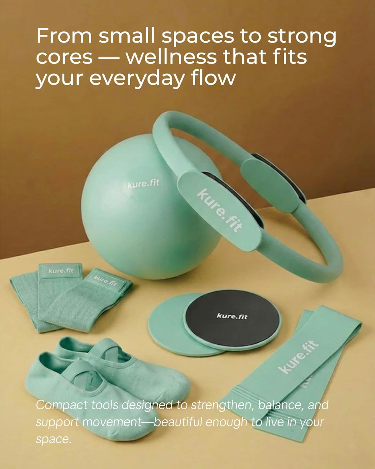 Pilates Kit | Pilates Equipment Set for Home Workouts | Accessories & Guide