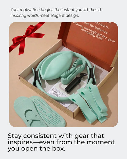 Pilates Kit | Pilates Equipment Set for Home Workouts | Accessories & Guide