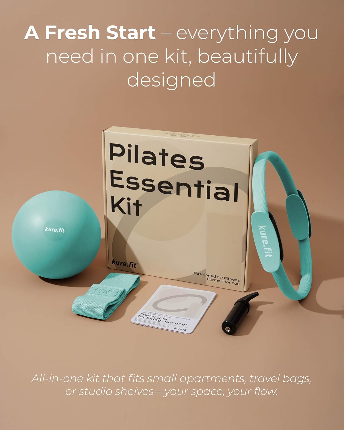 Pilates Kit | Pilates Equipment Set for Home Workouts | Accessories & Guide