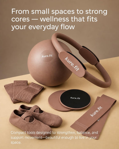 Pilates Kit | Pilates Equipment Set for Home Workouts | Accessories & Guide