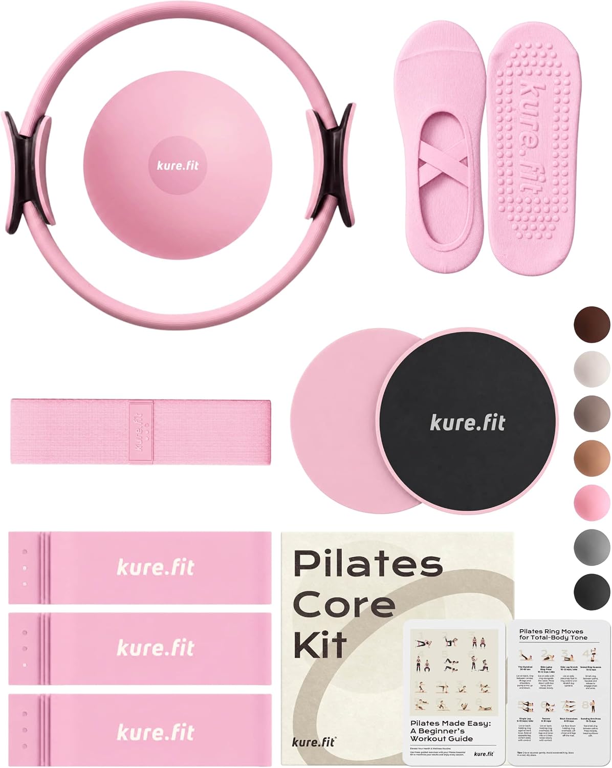 Pilates Kit | Pilates Equipment Set for Home Workouts | Accessories & Guide