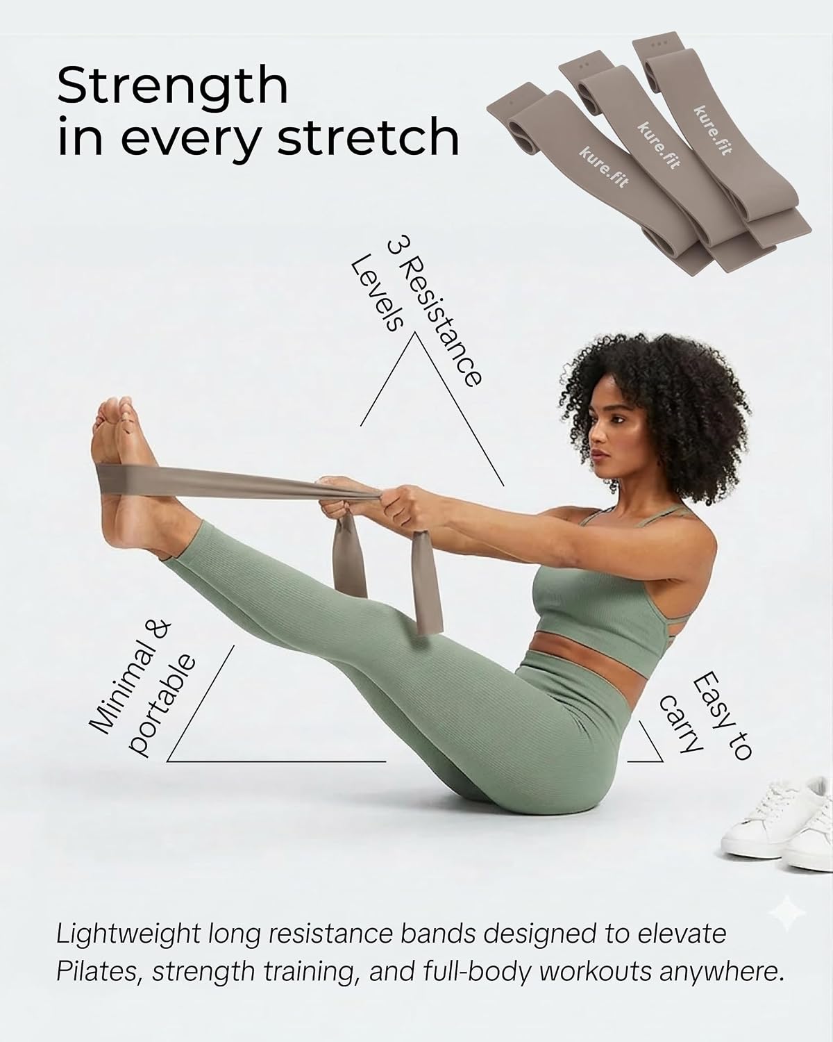 Pilates Kit | Pilates Equipment Set for Home Workouts | Accessories & Guide