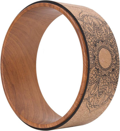 High Density PU Rubber Yoga Wheel for Stretching and Flexibility to Help Back Aches and Tension, Tear, Flexible Roller Designed, Extend Premium Back Roller