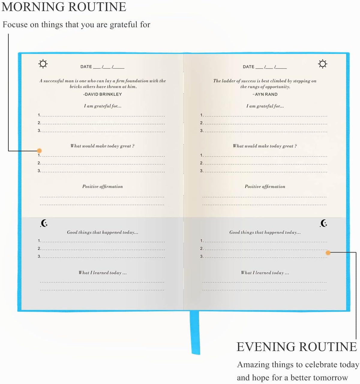 The Gratitude Journal for More Happiness, Optimism, Affirmation & Reflection - An Effective Manifestation Guide Journal, Undated Daily Journals for Women & Men (Beige)
