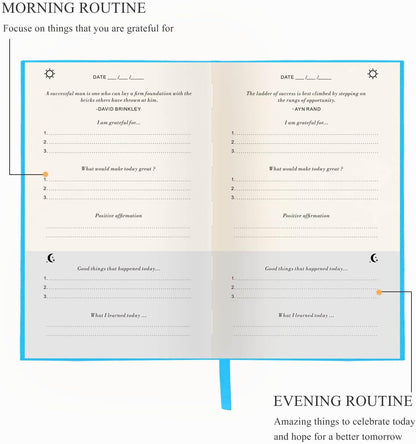 The Gratitude Journal for More Happiness, Optimism, Affirmation & Reflection - An Effective Manifestation Guide Journal, Undated Daily Journals for Women & Men (Beige)