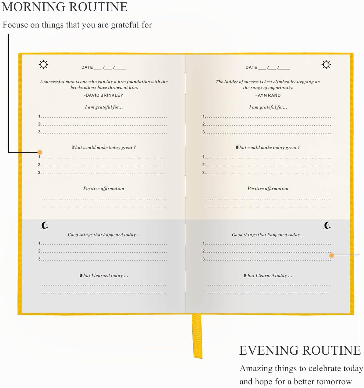 The Gratitude Journal for More Happiness, Optimism, Affirmation & Reflection - An Effective Manifestation Guide Journal, Undated Daily Journals for Women & Men (Beige)