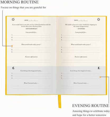 The Gratitude Journal for More Happiness, Optimism, Affirmation & Reflection - An Effective Manifestation Guide Journal, Undated Daily Journals for Women & Men (Beige)