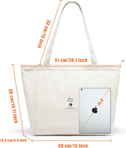 WLLWOO Yoga Mat Carrier Bag for Women Canvas Carryall Tote Gym Pilates