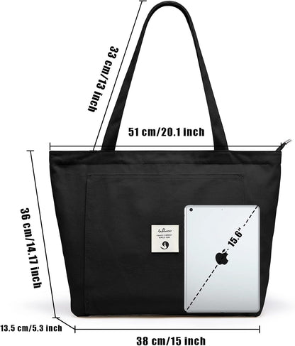 WLLWOO Yoga Mat Carrier Bag for Women Canvas Carryall Tote Gym Pilates