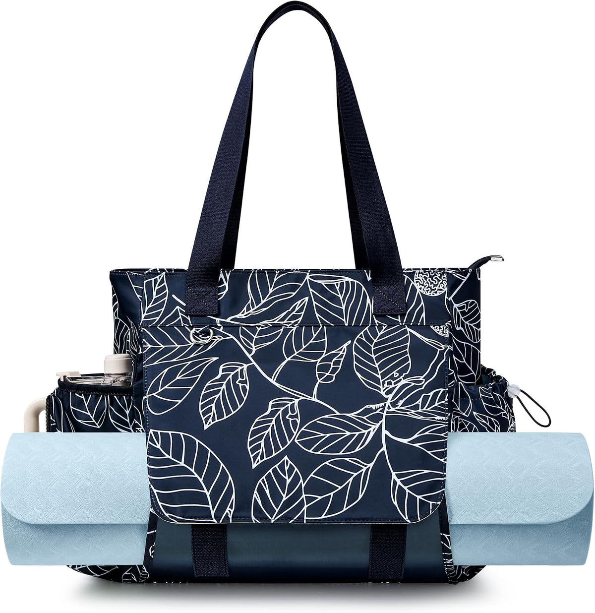 WLLWOO Yoga Mat Carrier Bag for Women Canvas Carryall Tote Gym Pilates