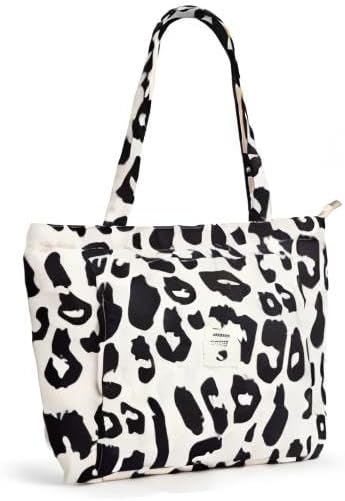 WLLWOO Yoga Mat Carrier Bag for Women Canvas Carryall Tote Gym Pilates