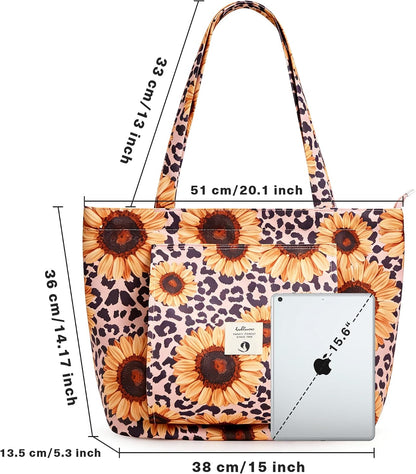 WLLWOO Yoga Mat Carrier Bag for Women Canvas Carryall Tote Gym Pilates