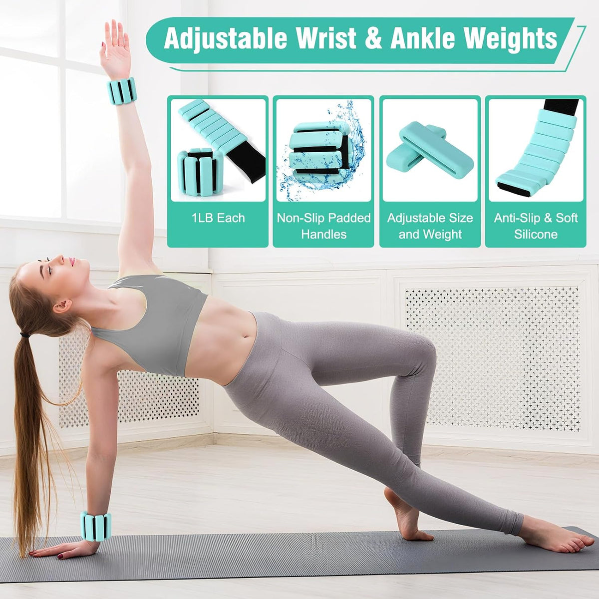 Pilates Kit Equipment, Pilates Ring and Ball for Women Home Workout