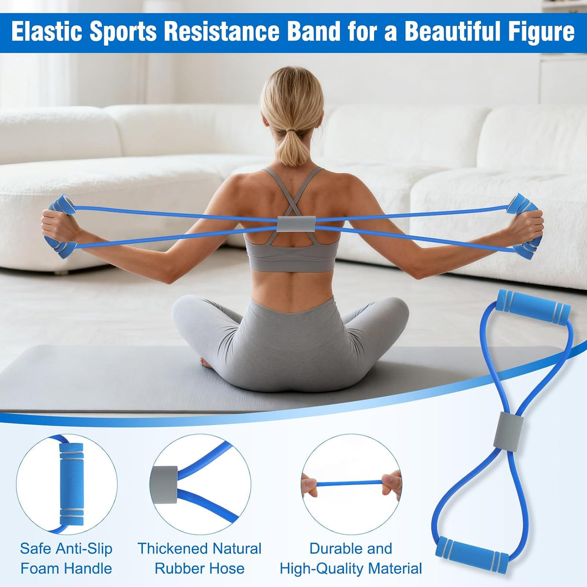 Pilates Kit Equipment, Pilates Ring and Ball for Women Home Workout