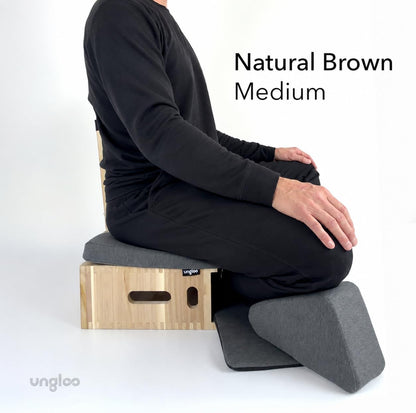 Meditation Chair with Backrest, Knee and Hip Support, Portable and Lightweight