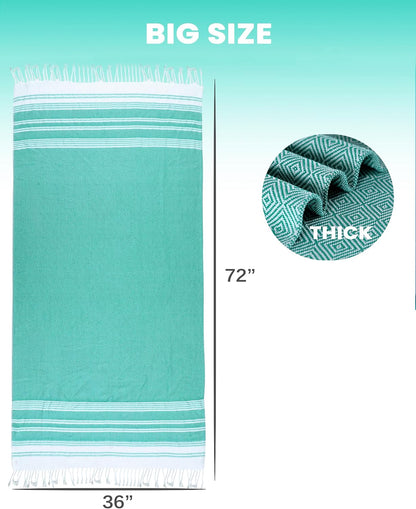 Turkish Beach Towels Vacation Essentials Yoga Blanket Pool Workout Towel Oversized Sand Free Quick Dry Lightweight Meditation Supplies Mat Cover Surf Boat River Float Accessories Gym Excise Stuff